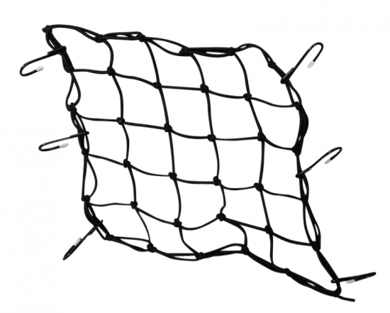 Restposten Gepcknetz mit Gummizug Farbe schwarz 36cm x 36cm ideal f. Quad ATV Gepcktrger