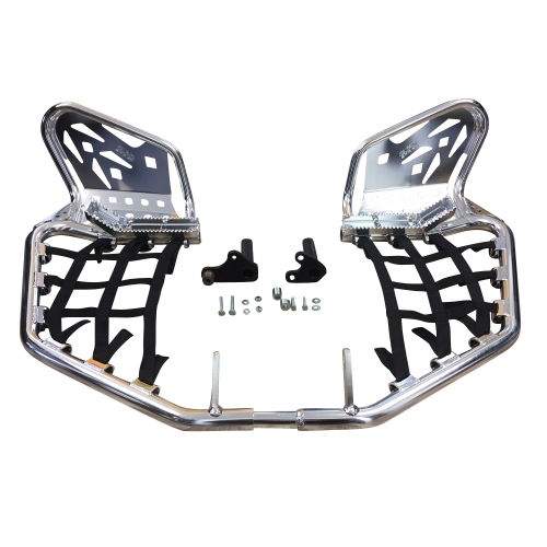 QuadSport Racing Nerv Nerf Bar R1 Farbe Silber f. Quad ATV Yamaha YFZ 450 04-08