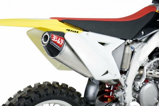 219202D320-RMA Ersatz-Schalldmpfer Yoshimura USA RS4 Edelstahl/Alu Carbon-Endkappe Suzuki RM-Z450