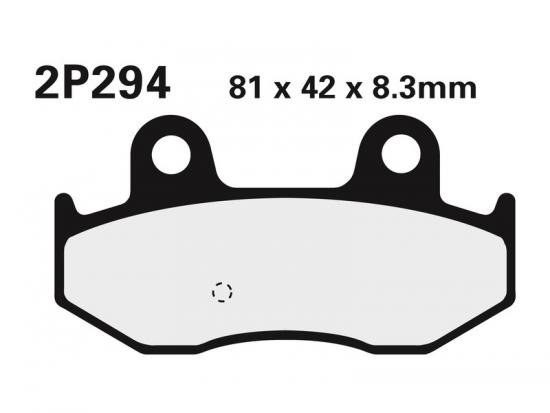 2P-294ST NISSIN Street /Off-Road Sintermetall Bremsbelge - 2P-294ST