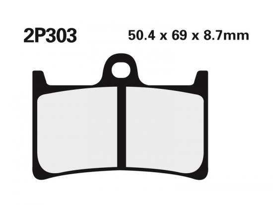 2P-303ST NISSIN Street /Off-Road Sintermetall Bremsbelge - 2P-303ST