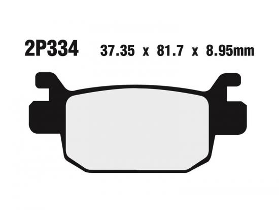 2P-334ST NISSIN Street /Off-Road Sintermetall Bremsbelge - 2P-334ST