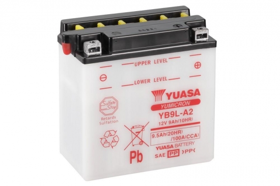 YB9L-A2 YUASA Batterie ohne Säurepack!!