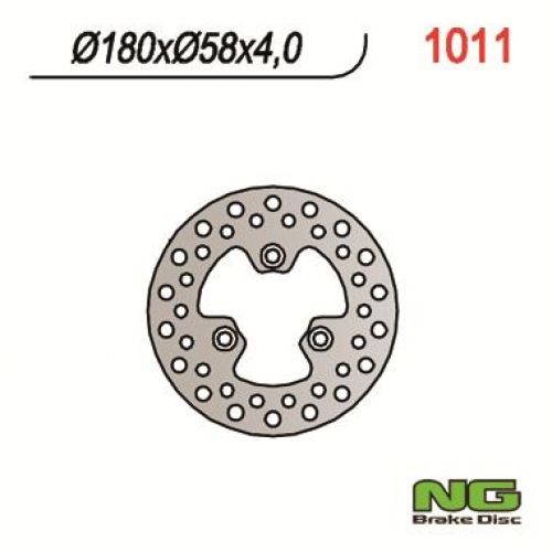 1011 NG Brake Bremsscheibe mit ABE vo. hi. Arctic Cat Kaymco 90 - 150ccm