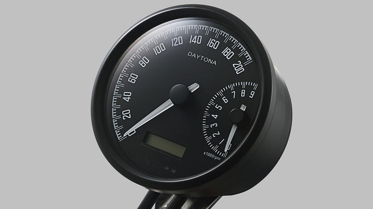 Universal Motorrad Tacho Tachometer Messgerät Signal km / h Silber