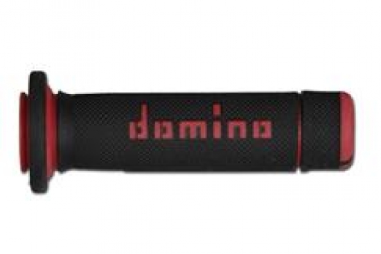 A18041C4240A7-0 Domino A180 ATV Grips Griffe Handgriffe 22/22mm Lnge 118mm schwarz / rot