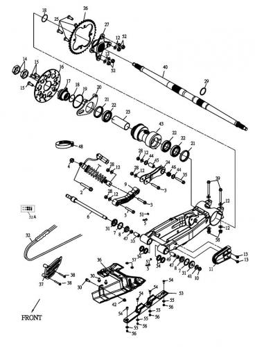 90350-10000G Original Kettenrad Mutter f. Quad Adly Beeline Online Herkules 450 - 500 5.5 