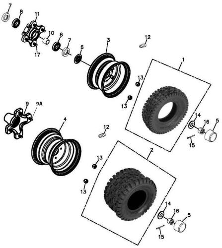 94051-18000H Original Achsmutter M18x18 aussen Nr. 16 Quad Adly Beeline Online Herkules 450 500