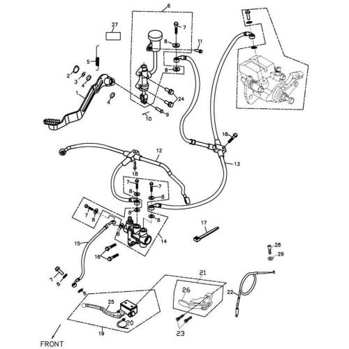 94511-1700S Sicherungsring f�r Schwingen Bolzen (5211A-501-002) Adly Beeline Herkules 500