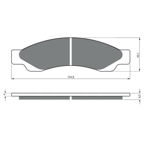 BGS3-441 GoldFren Sinter Bremsbelag vorne Typ: S3 m. T�V f�r CanAm Maverick R RS DCT SAS 2024-