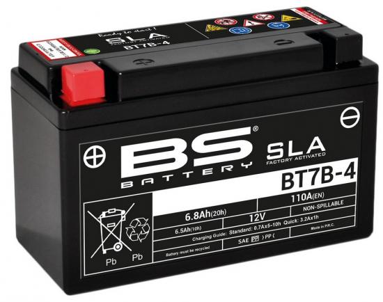 BT7B-4 SLA BS Batterie Typ SLA Wartungsfrei Werkseitig aktiviert f. Quad CanAm DS Yamaha YFZ 450