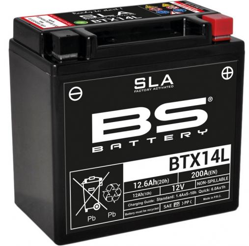 BTX14L SLA BS Batterie Typ SLA Wartungsfrei Werkseitig aktiviert fr TGB Blade 250 325