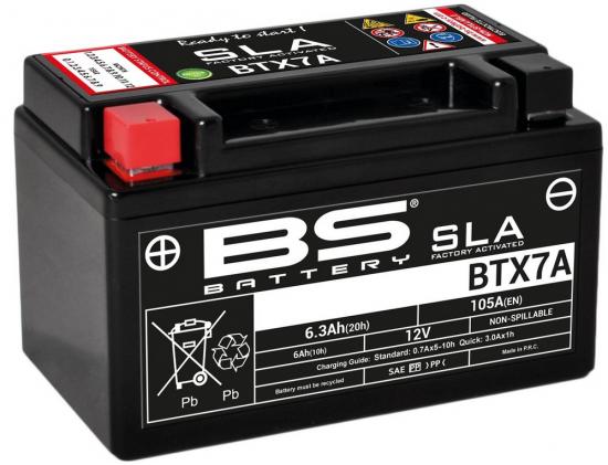 BTX7A SLA BS Batterie Typ SLA Wartungsfrei Werkseitig aktiviert SMC Barossa 150 - 250 Suzuki LTR 450