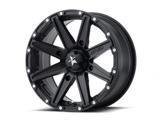 15x7 ( 7x15 ) 4x137 ET 4+3 M33 MSA Alu Felge Clutch Utility black Offroad Wheels M33-05737