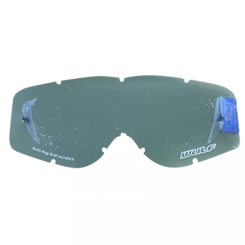 1x farbiges Ersatz Brillenglas / Coloured Lenses Farbe SMOKE für Wulfsport Cross Brille