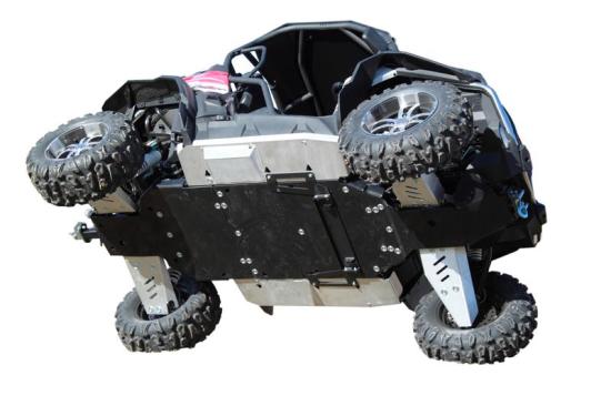 02.13600 Iron Baltic Aluminium + Kunststoff Unterfahrschutz Komplett CF-MOTO ZFORCE 550 800 EX 1000