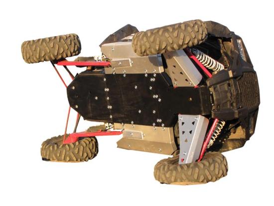 02.14200 Iron Baltic Aluminium + Kunststoff Unterfahrschutz Komplett f�r Polaris RZR 1000 XP