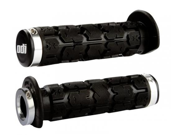 J30RGB-S ODI Rogue Lock-On Grips - Black/Silver