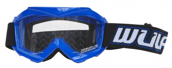 Wulfsport Kinder Cross / Schutz Brille Typ Tech Farbe blau - Cub Tech Goggles