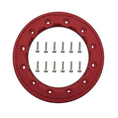 LQ-Racing 121414775 Kunststoff BEAD LOCK RING 10 Zoll Farbe rot inkl. Schrauben