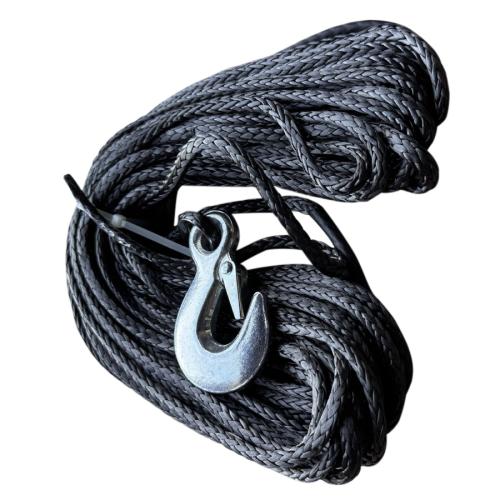 LQ-RACING Quad / ATV Kunststoff - Synthetik - Nylon � Seil mit Haken f. Seilwinde 6mm 20m 5to.