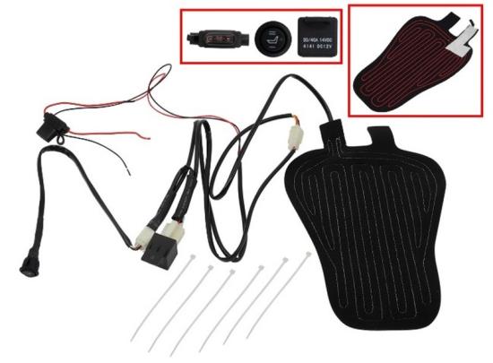 LQ Racing SNO-X Sitzheizung 12V L 29,5cm B 19cm f�r Quad ATV Motorrad UTV usw.