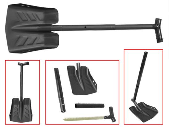 LQ-Racing Outdoor universal Schaufel mit S�ge 84x28x26cm S�ge 35cm