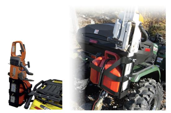 LQ-Racing Kraftstoff- und Kettens�gen  Halter f�r 5L Kanister universell passend Quad ATV UTV usw.