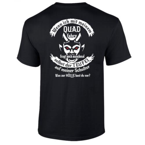 LQ-Racing Sport - Freizeit T-Shirt in Bio Qualität Typ Quad Teufel Größe M