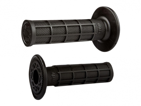 H02RFB Handgriffe ODI RUFFIAN FULL - WAFFLE in schwarz f. Motorrad 22/26mm