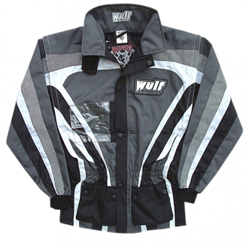 Wulfsport Raid Jacke 2in1 mit abnehmbaren Ärmeln – Outdoor Jacke Farbe grau Größe L