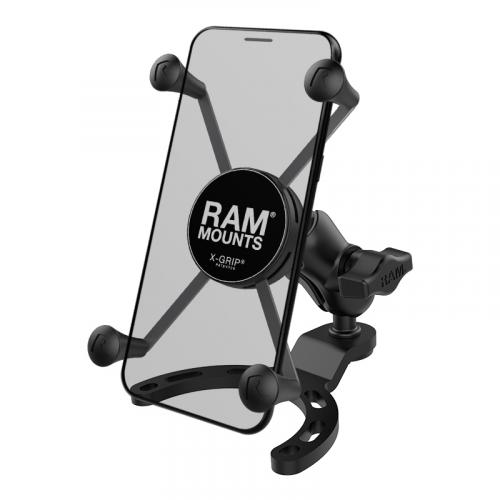 RAM-B-410-A-UN10BU RAM MOUNTS X-Grip Phone Holder Short Arm Small Gas Tank Base - Large Phones